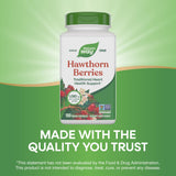Nature's Way Hawthorn Berries 180 Vcaps bottle with measuring spoon