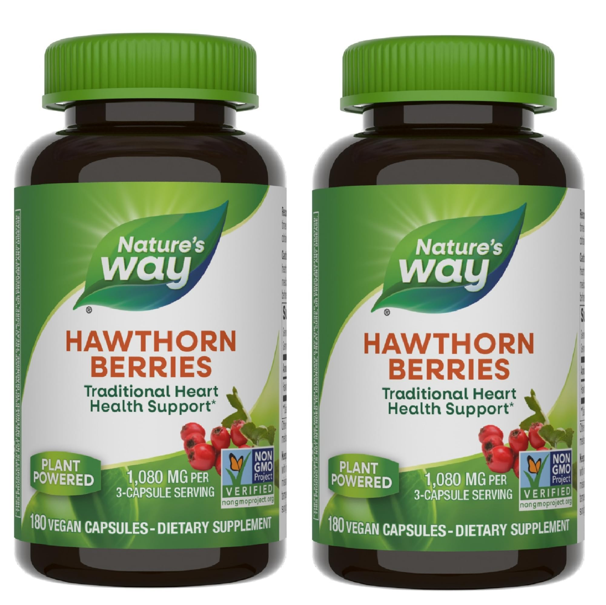 Nature's Way Hawthorn Berry Supplement 1080mg front view