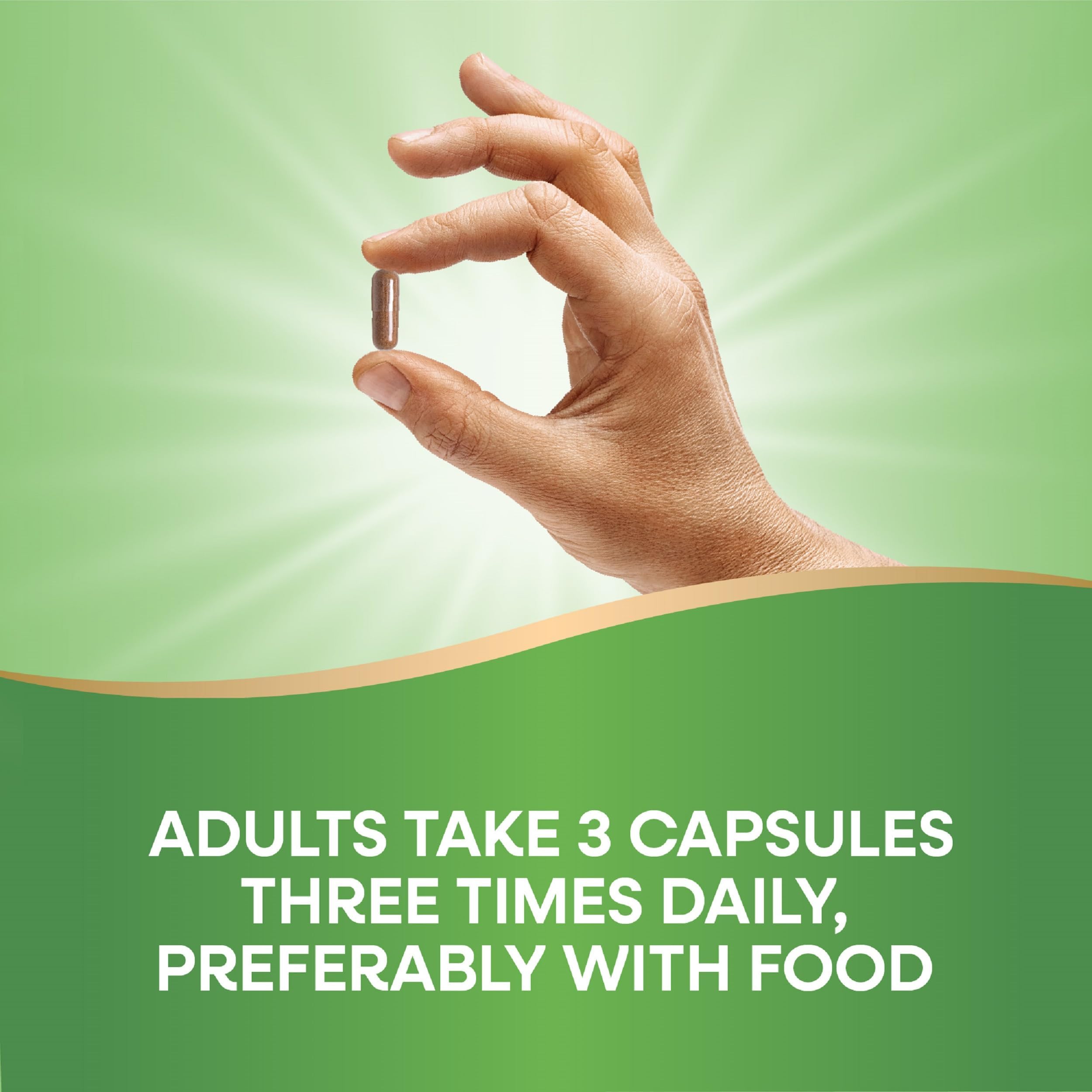 Nature's Way Hawthorn Berry Supplement 1080mg with natural background