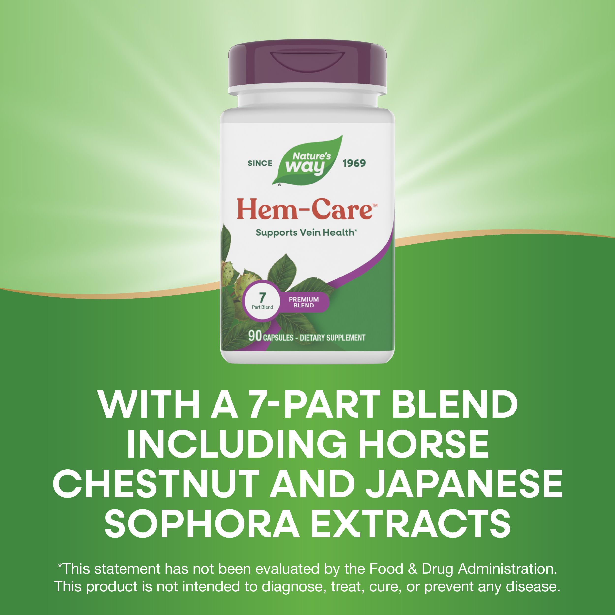 Nature's Way Hem-Care™ back label with ingredient list