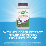 Nature's Way Holy Basil Supplement ingredients list