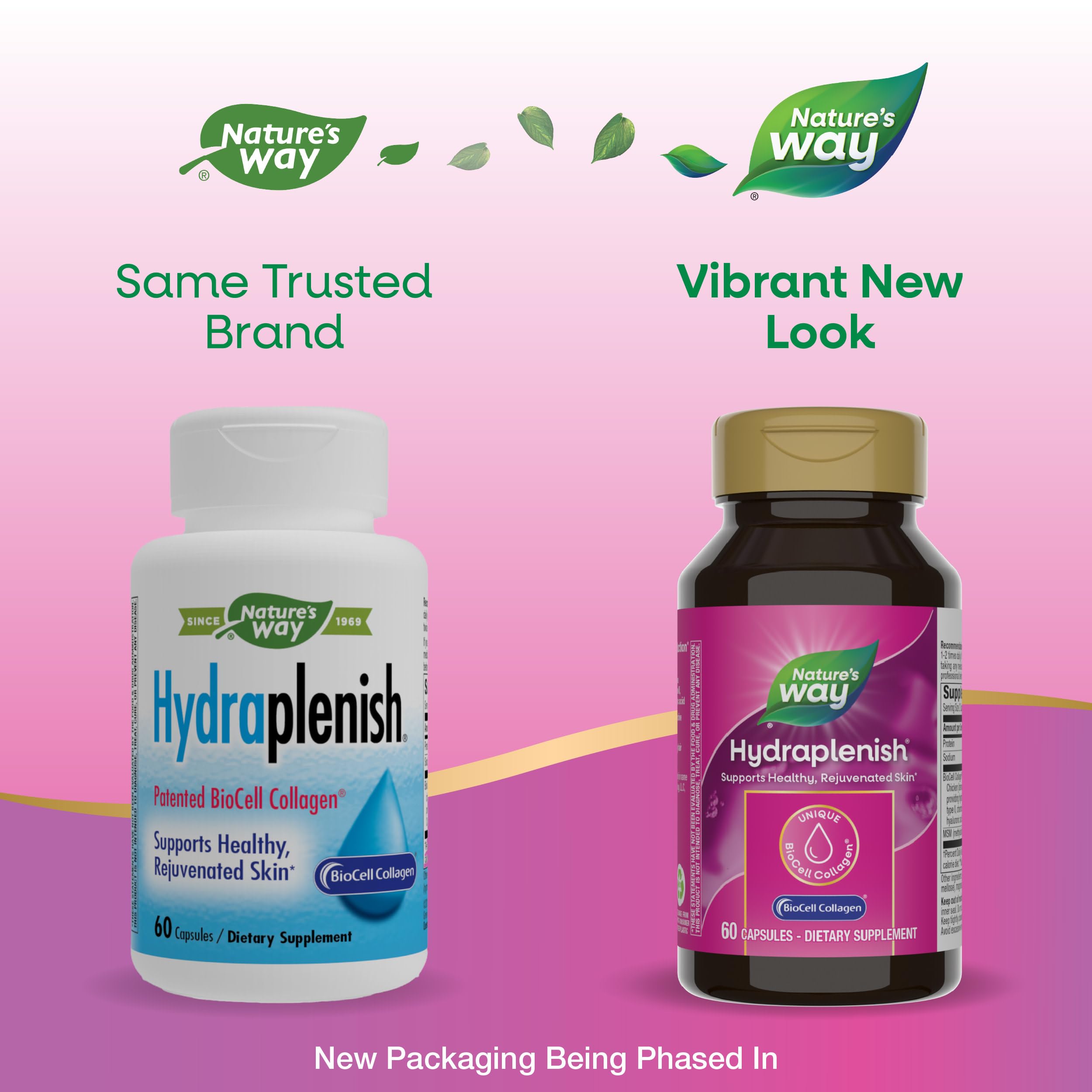 Nature's Way Hydraplenish Collagen Supplement side view