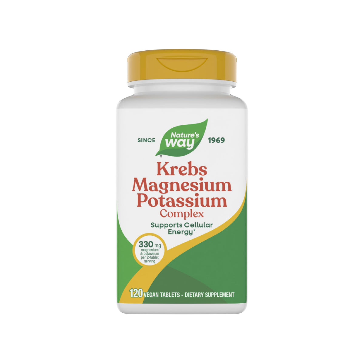 Nature's Way Krebs Magnesium-Potassium 120 tablets front view