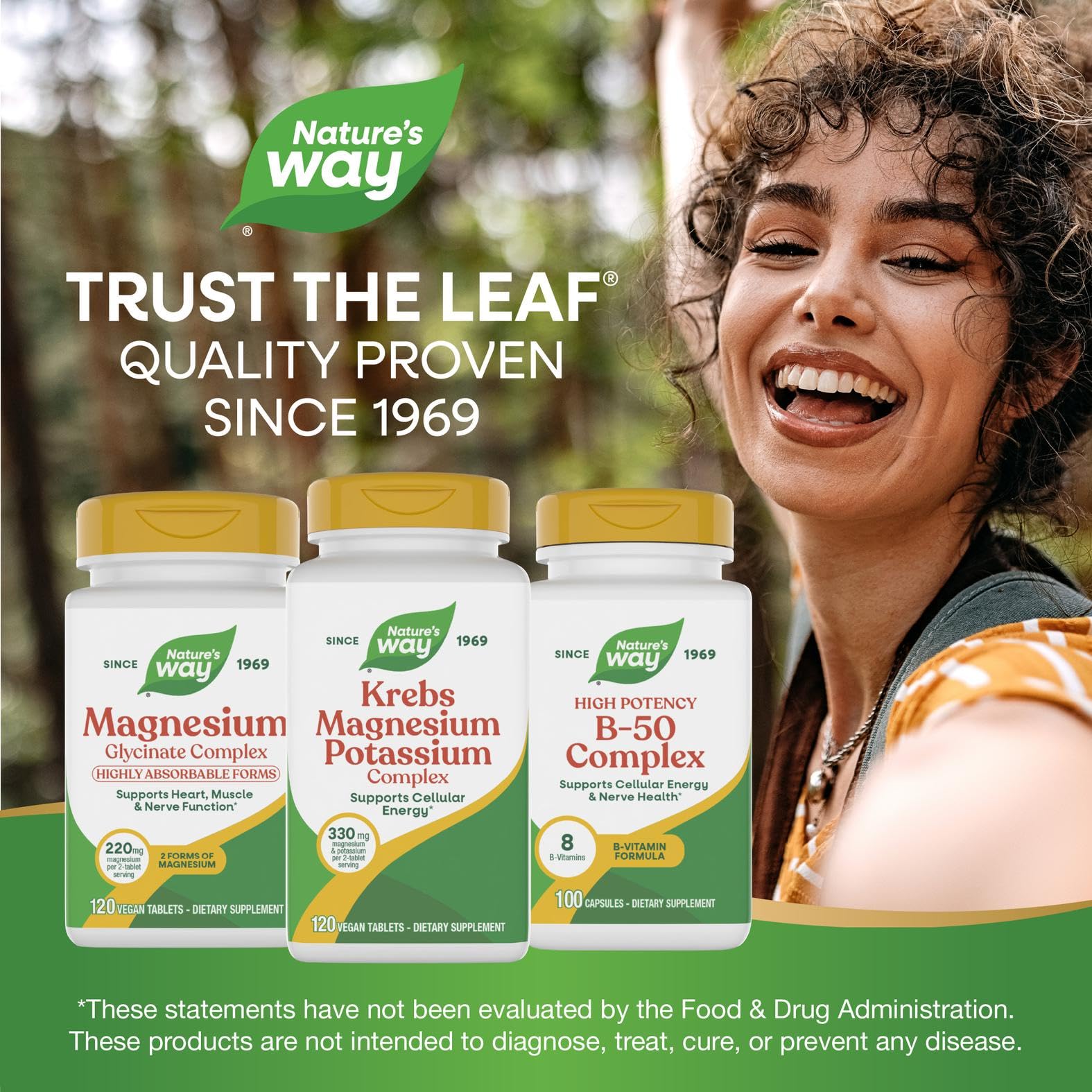 Nature's Way Krebs Magnesium-Potassium 120 tablets in a lifestyle scene