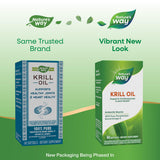 Nature's Way Krill Oil softgel close-up