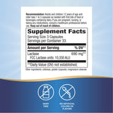 Nature's Way Lactose Defense multi-enzyme capsules with a measuring spoon