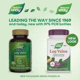 Nature's Way Leg Veins supplement back view with ingredients list