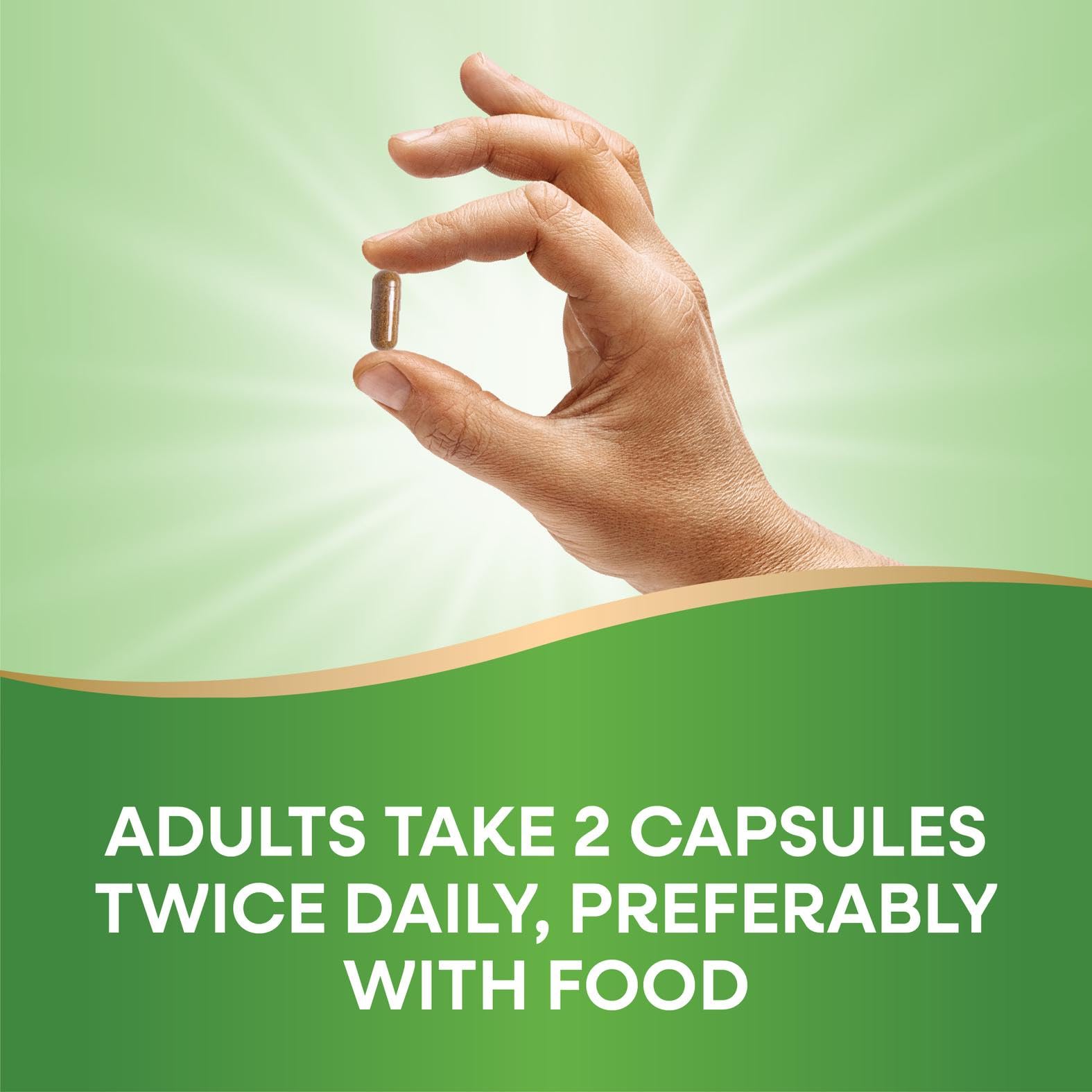 Nature's Way Leg Veins supplement opened bottle with capsules