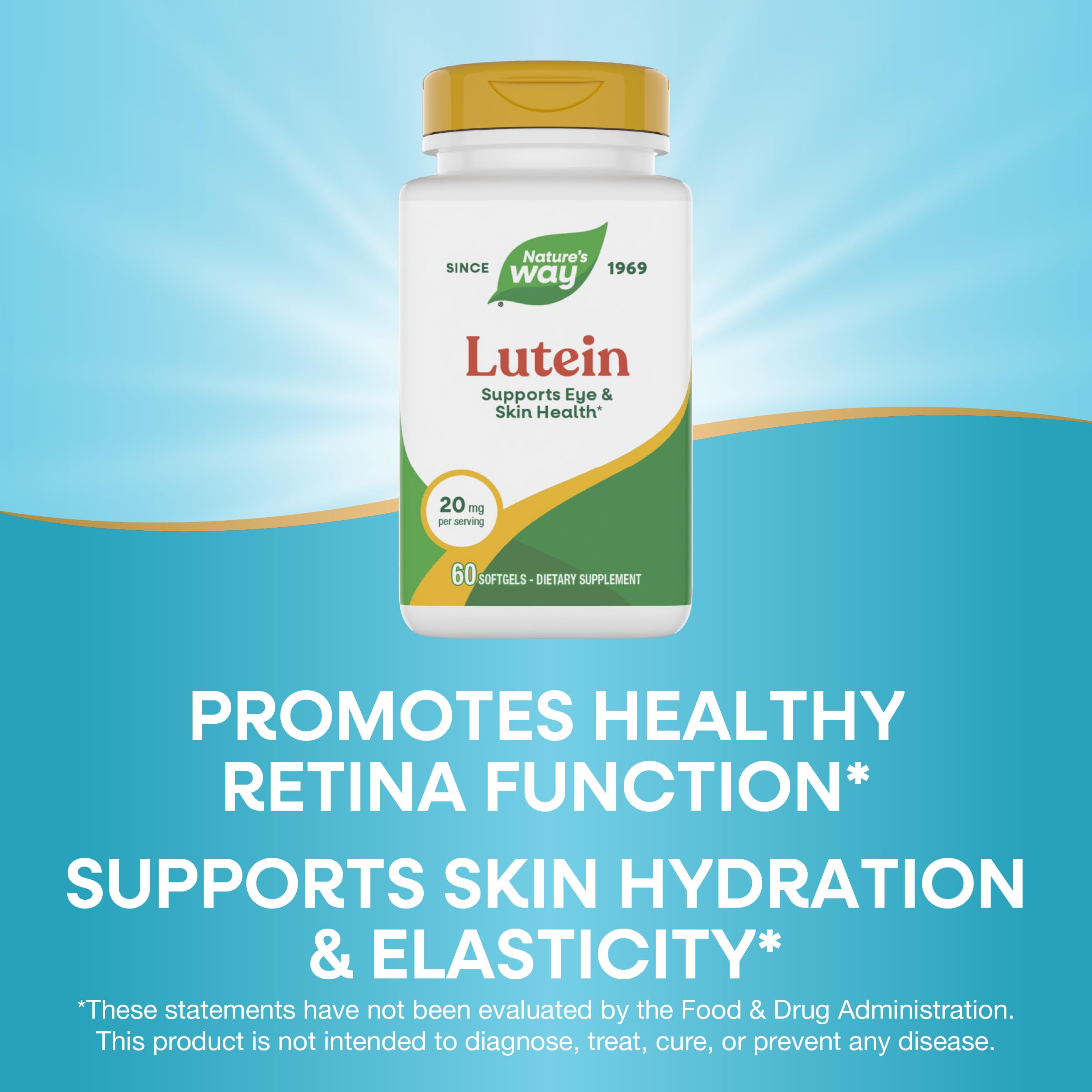 Nature's Way Lutein Supplement eco-friendly packaging