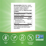 Nature's Way Maca Extract capsules with a measuring spoon