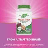 Nature's Way Maca Root Capsules 525mg bottle with label