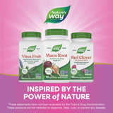 Nature's Way Maca Root Capsules 525mg with measuring spoon