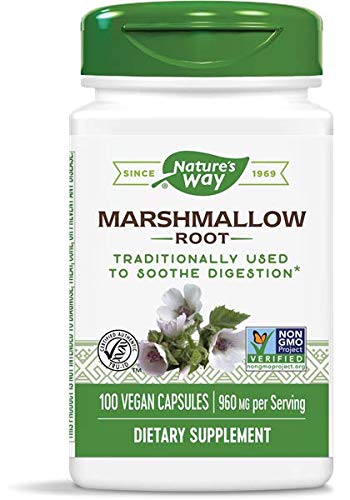 Nature's Way Marshmallow Root Capsules 100 Count front view