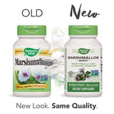 Nature's Way Marshmallow Root Capsules bottle side view