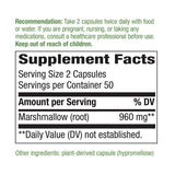 Nature's Way Marshmallow Root Capsules ingredients list
