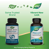 Nature's Way Mega 3/6/9 Omega Oil Blend 645mg softgels packaging