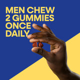 Nature's Way Men's Multivitamin Gummies displayed on a wooden table