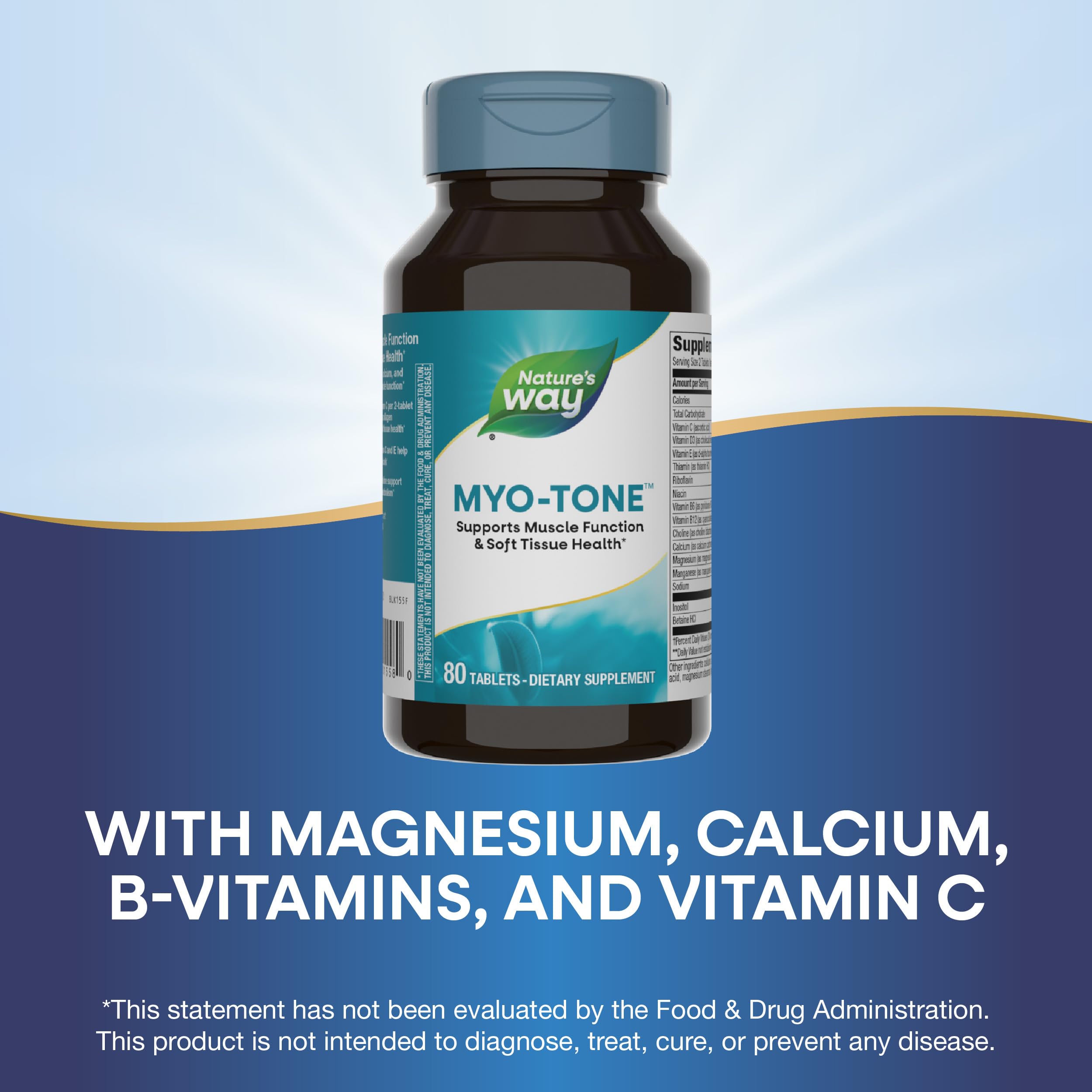 Nature's Way Myo-Tone Collagen Support Supplement 271g with measuring scoop
