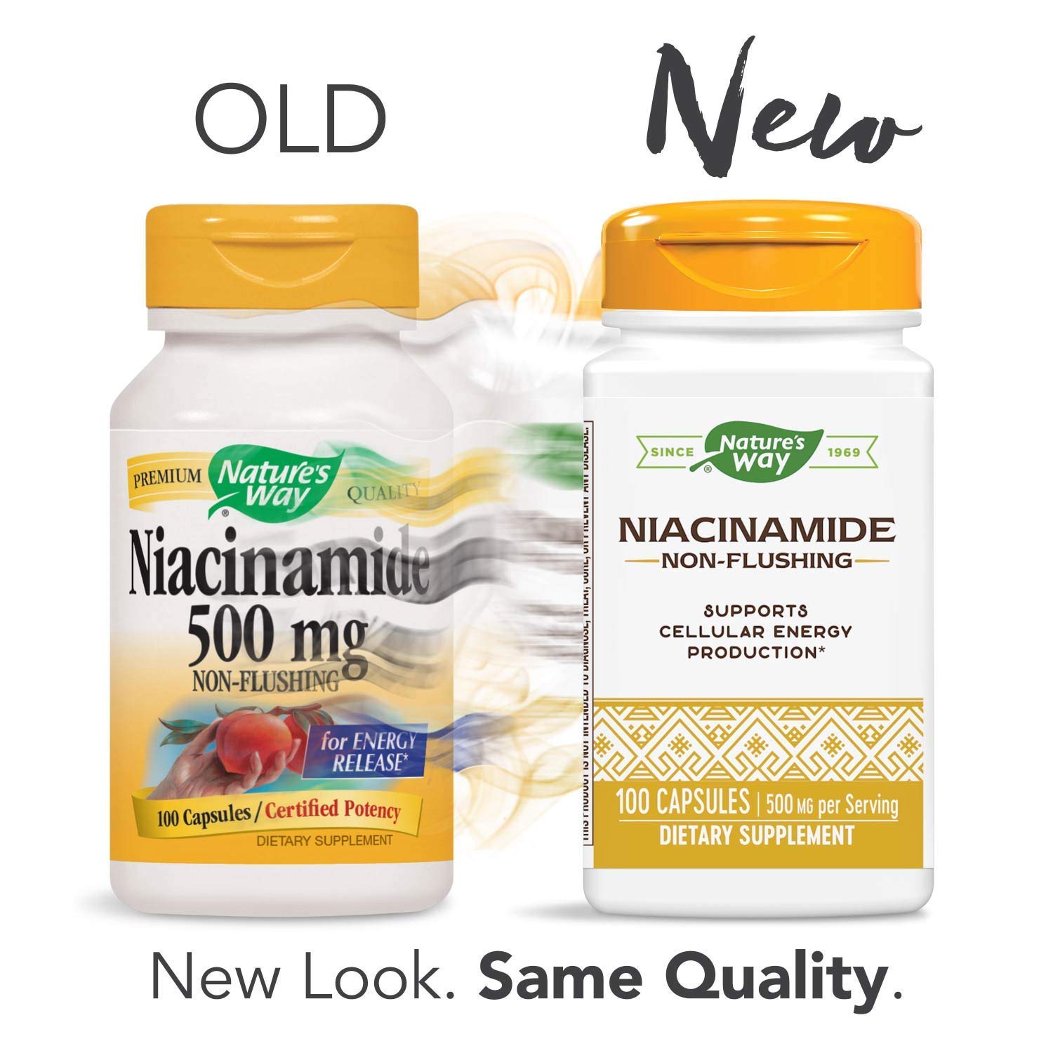 Nature's Way Niacinamide Vitamin B3 Non-Flushing 95g side view