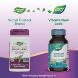 Nature's Way Olive Leaf Extract 250mg Vegan Capsules side view