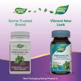 Nature's Way Oregano Oil Capsules back view with ingredient list