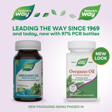 Nature's Way Oregano Oil Capsules back view with ingredient list