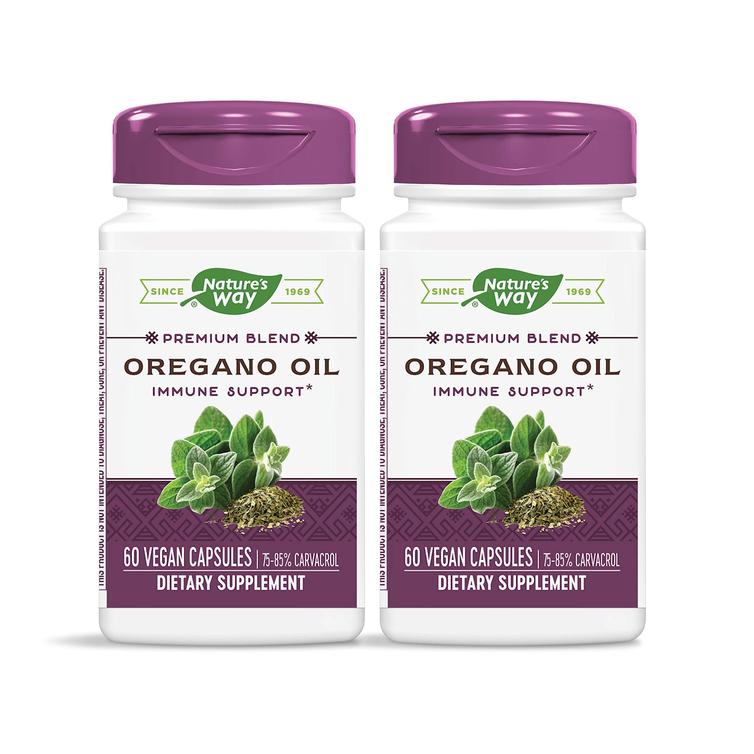 Nature's Way Oregano Oil Capsules front view with packaging