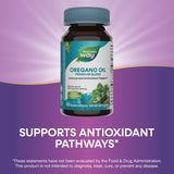 Nature's Way Oregano Oil Capsules lifestyle scene on kitchen table