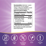 Nature's Way Oregano Oil Capsules side view showing dosage