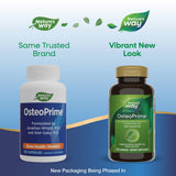 Nature's Way OsteoPrime side view with nutritional information