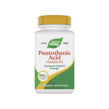 Nature's Way Pantothenic Acid Vitamin B5 500mg capsules front view