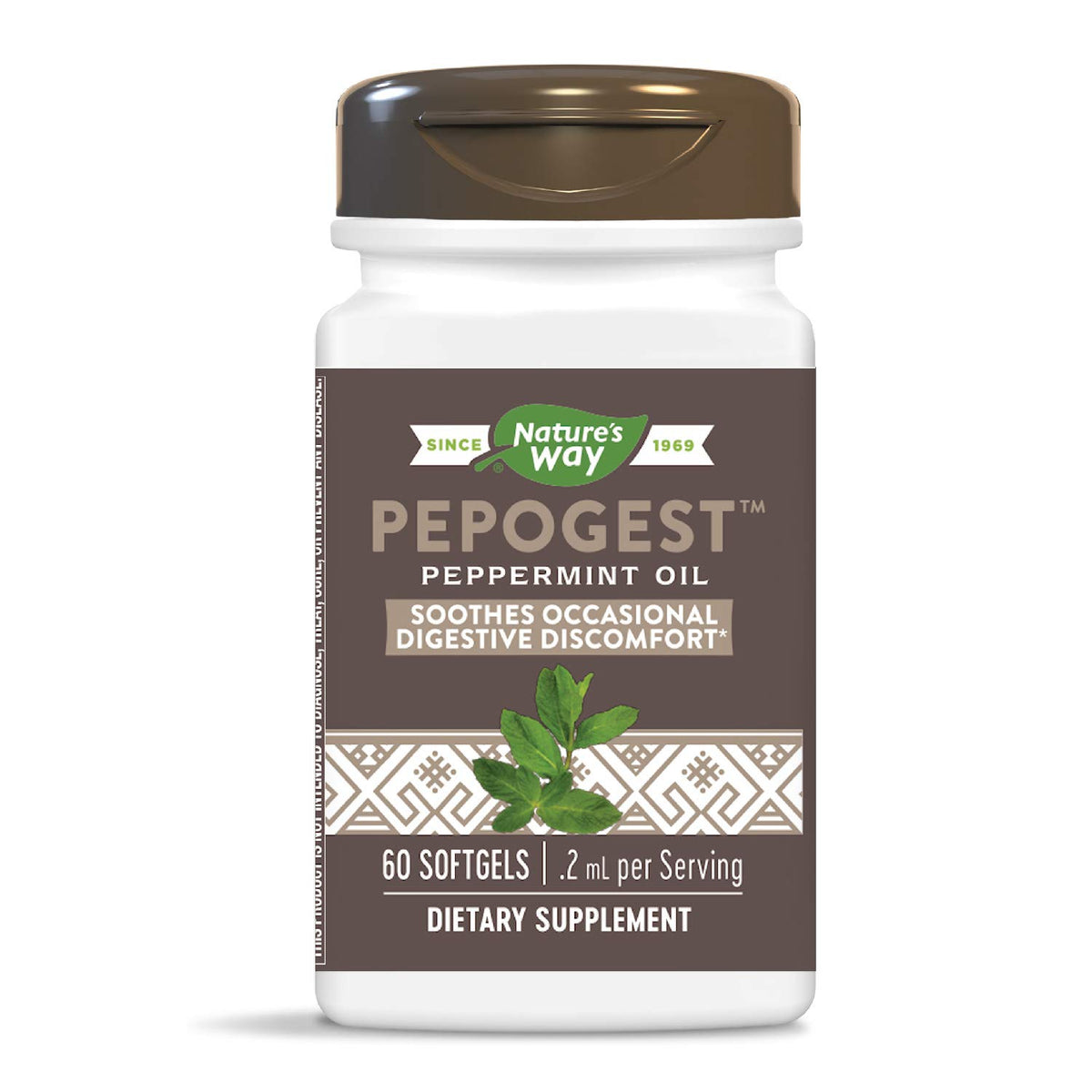 Nature's Way Pepogest Softgels front view packaging