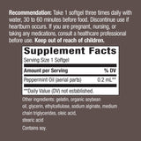 Nature's Way Pepogest Softgels on a wooden table