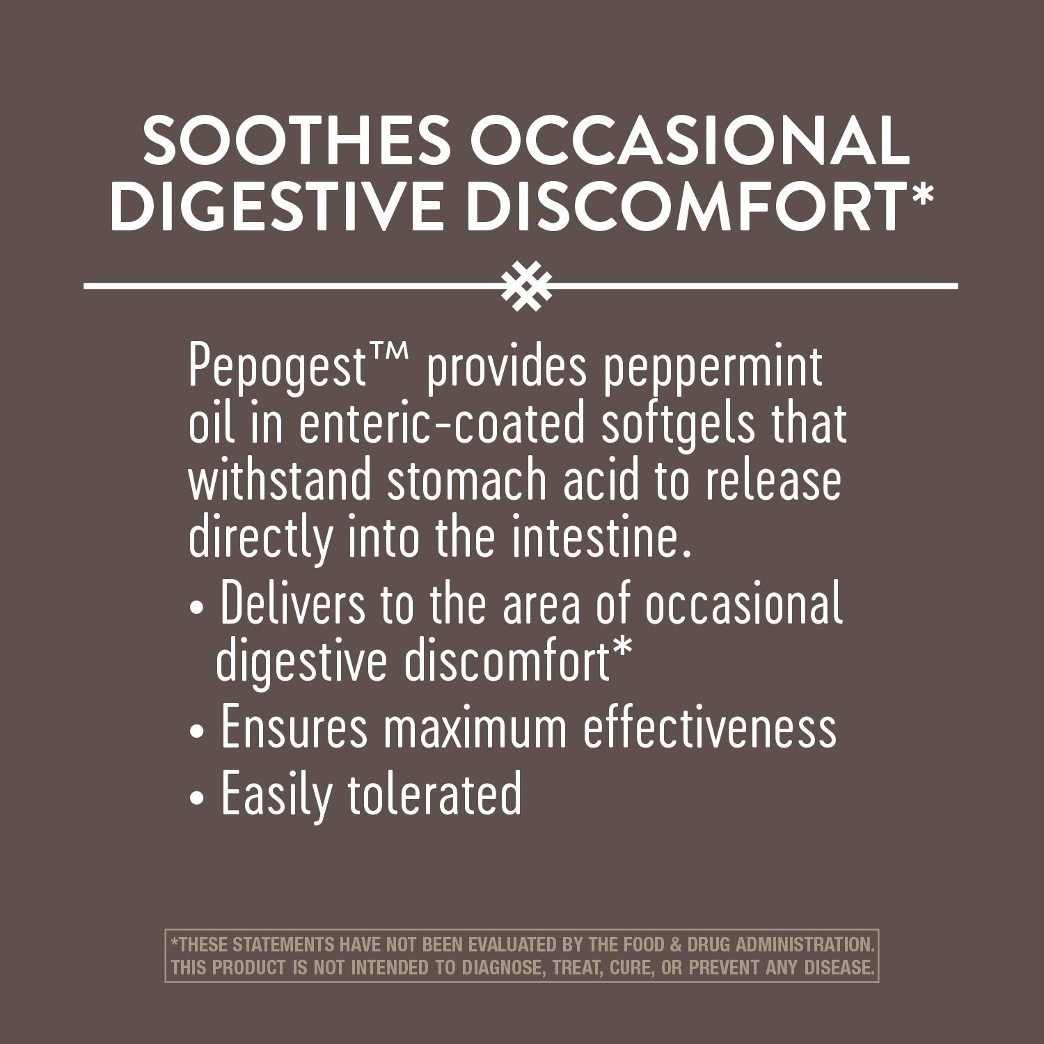 Nature's Way Pepogest Softgels with a glass of water