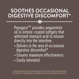 Nature's Way Pepogest Softgels with a glass of water
