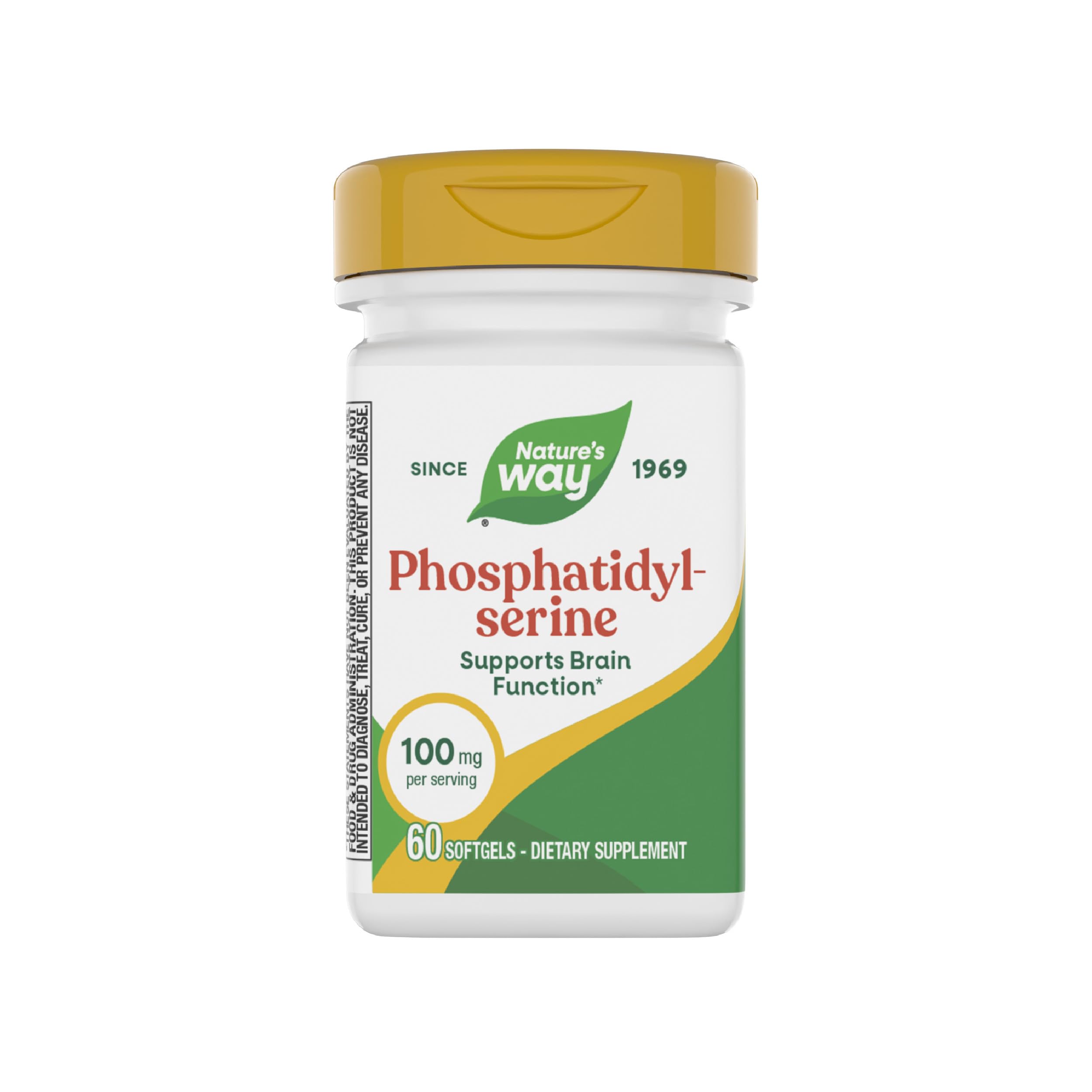 Nature's Way Phosphatidylserine 100 mg supplement front view