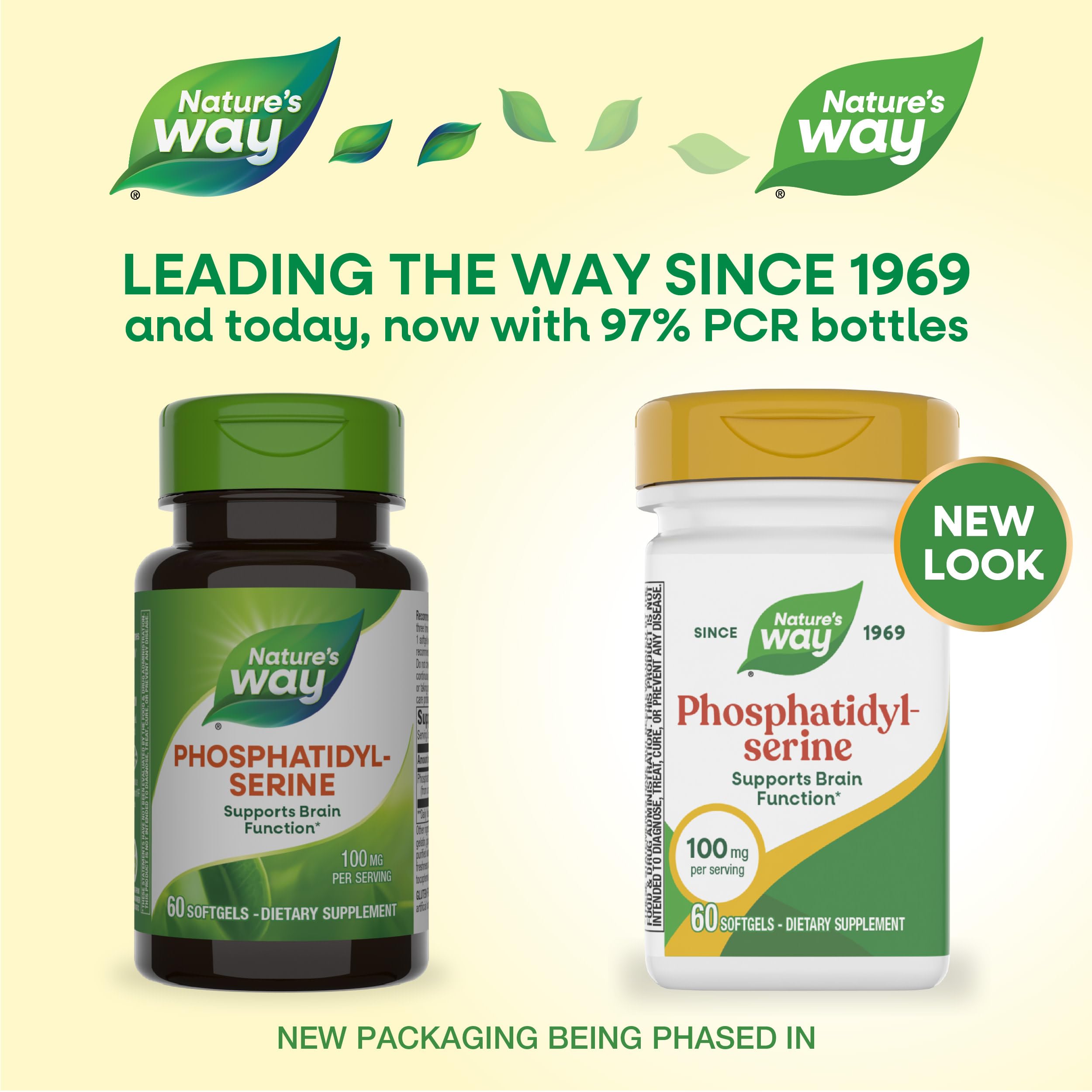 Nature's Way Phosphatidylserine side view with label