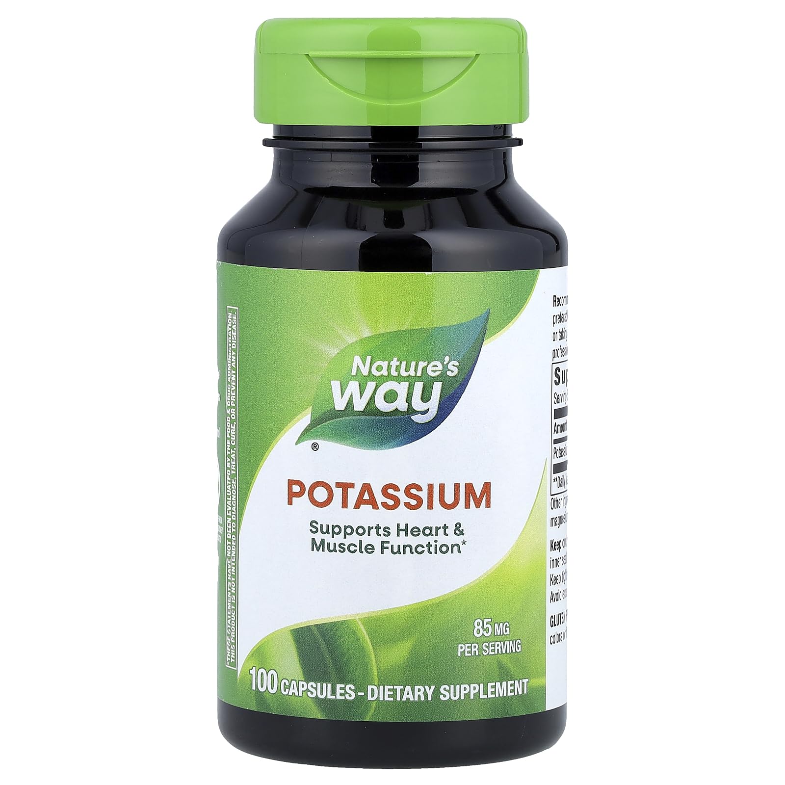 Nature's Way Potassium Chelate Complex 100 capsules front view