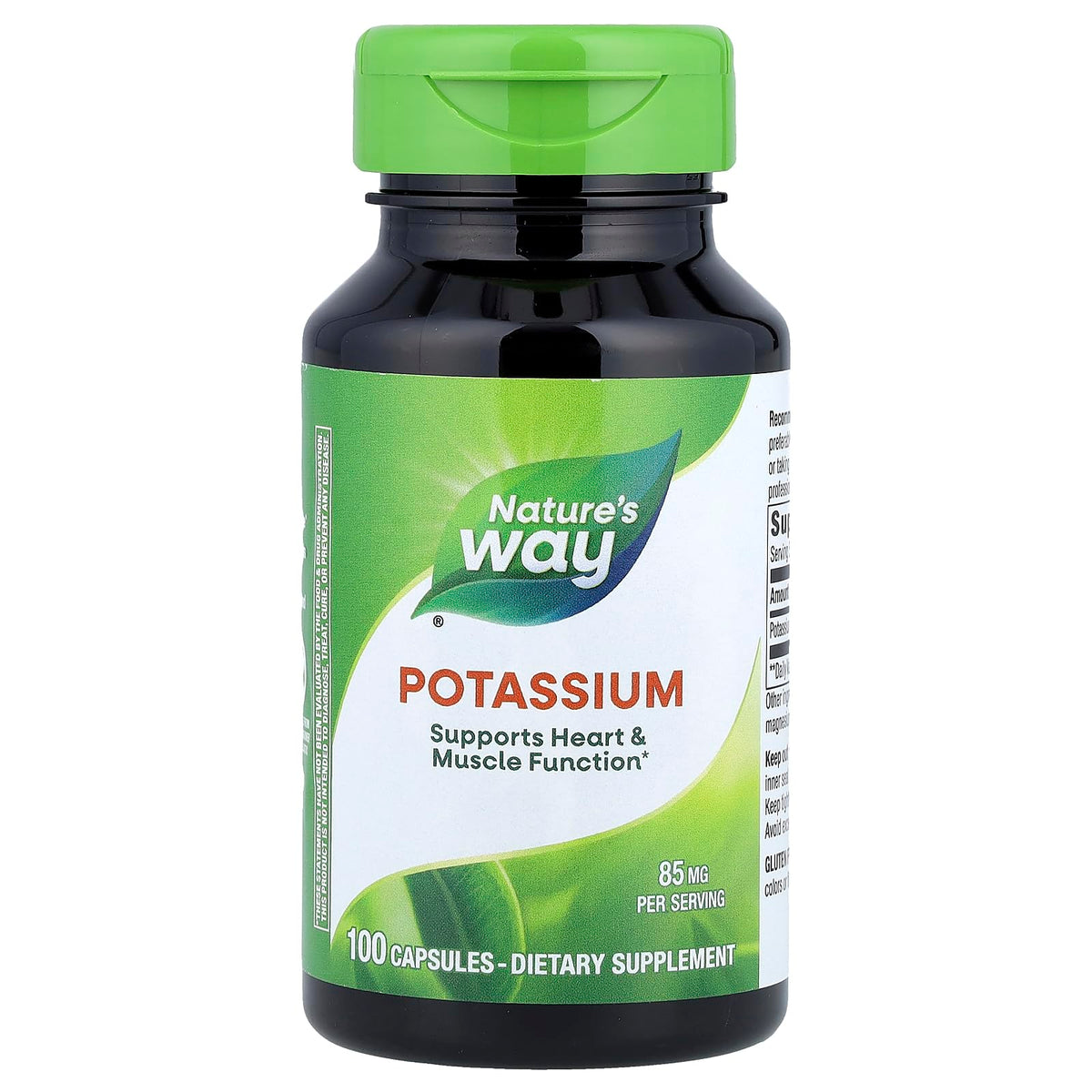 Nature's Way Potassium Chelate Complex 100 capsules front view