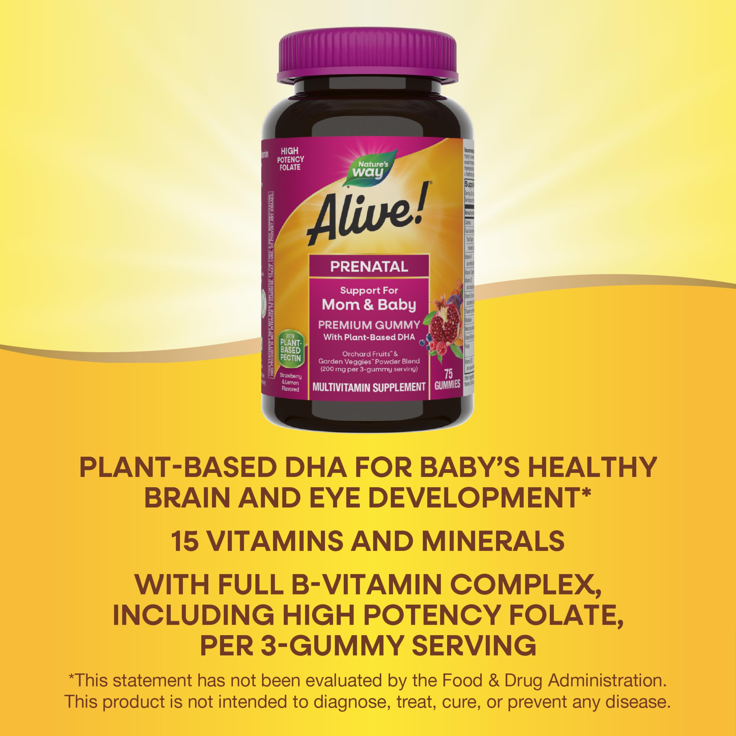 Nature's Way Prenatal Gummy Multivitamin ingredients list