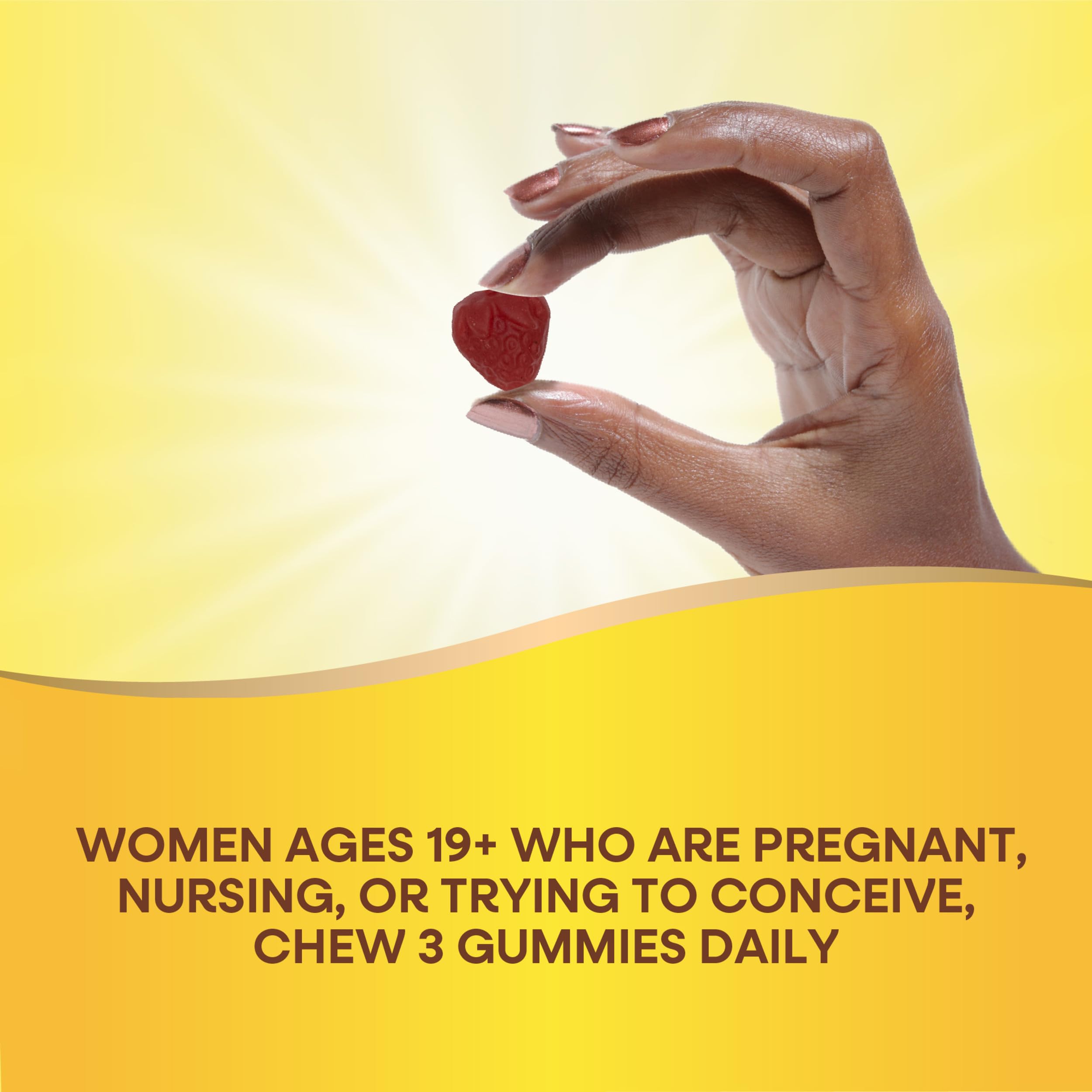 Nature's Way Prenatal Gummy Multivitamin side view with label