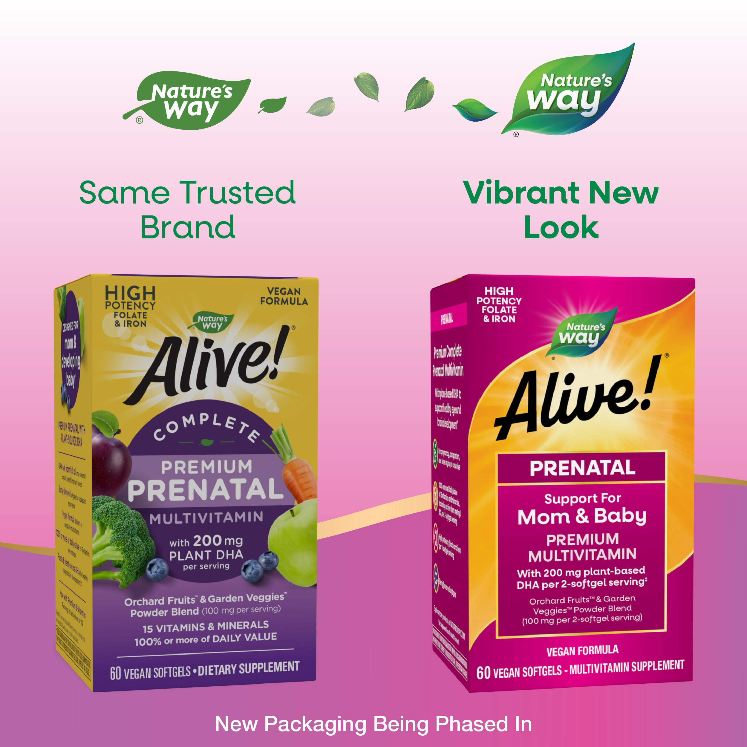 Nature's Way Prenatal Premium Multivitamin 159g back view