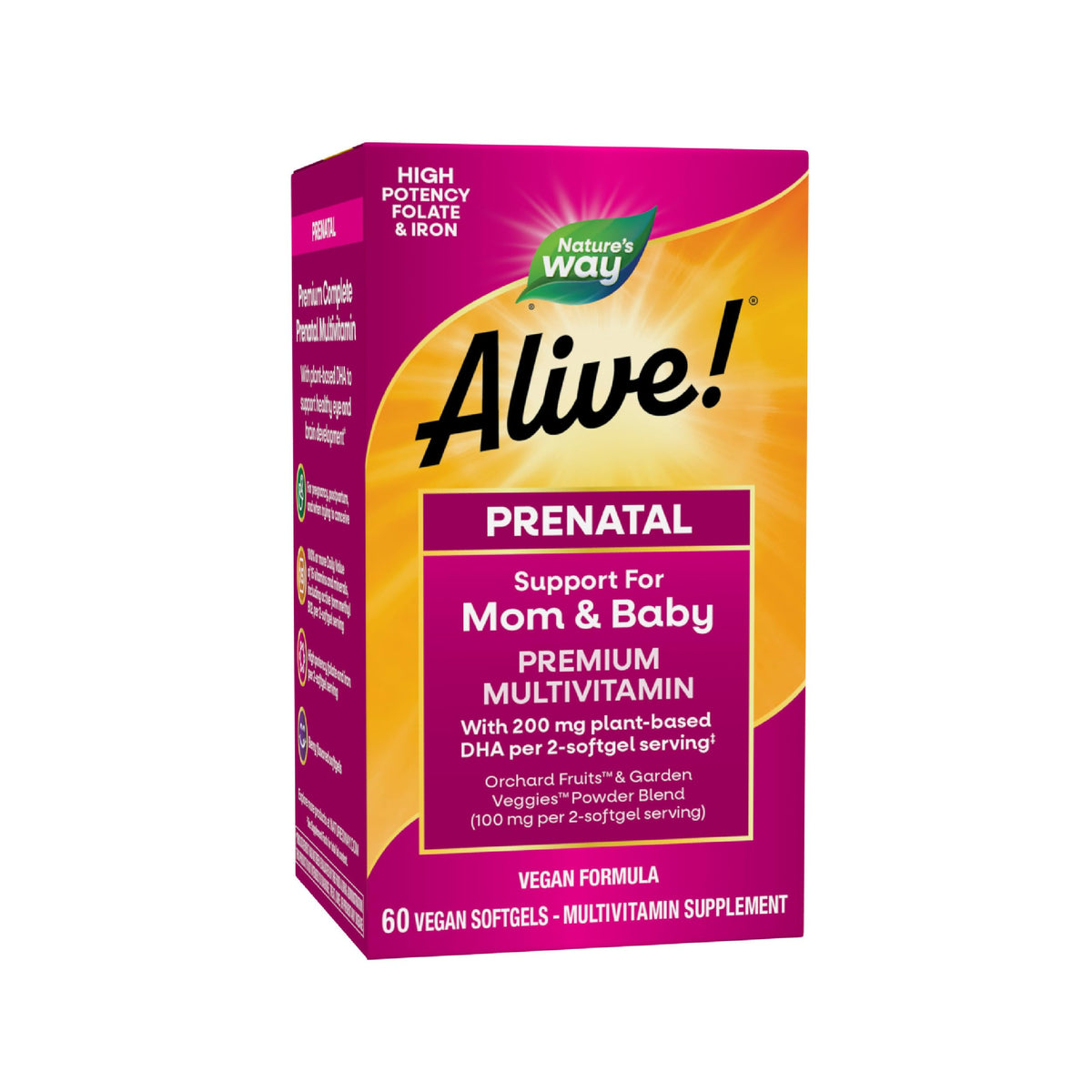 Nature's Way Prenatal Premium Multivitamin 159g front view