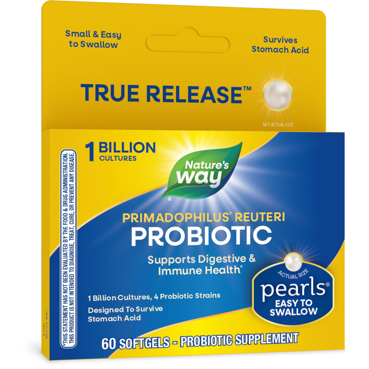 Nature's Way Primadolphilus Reuteri Probiotic Softgels front view