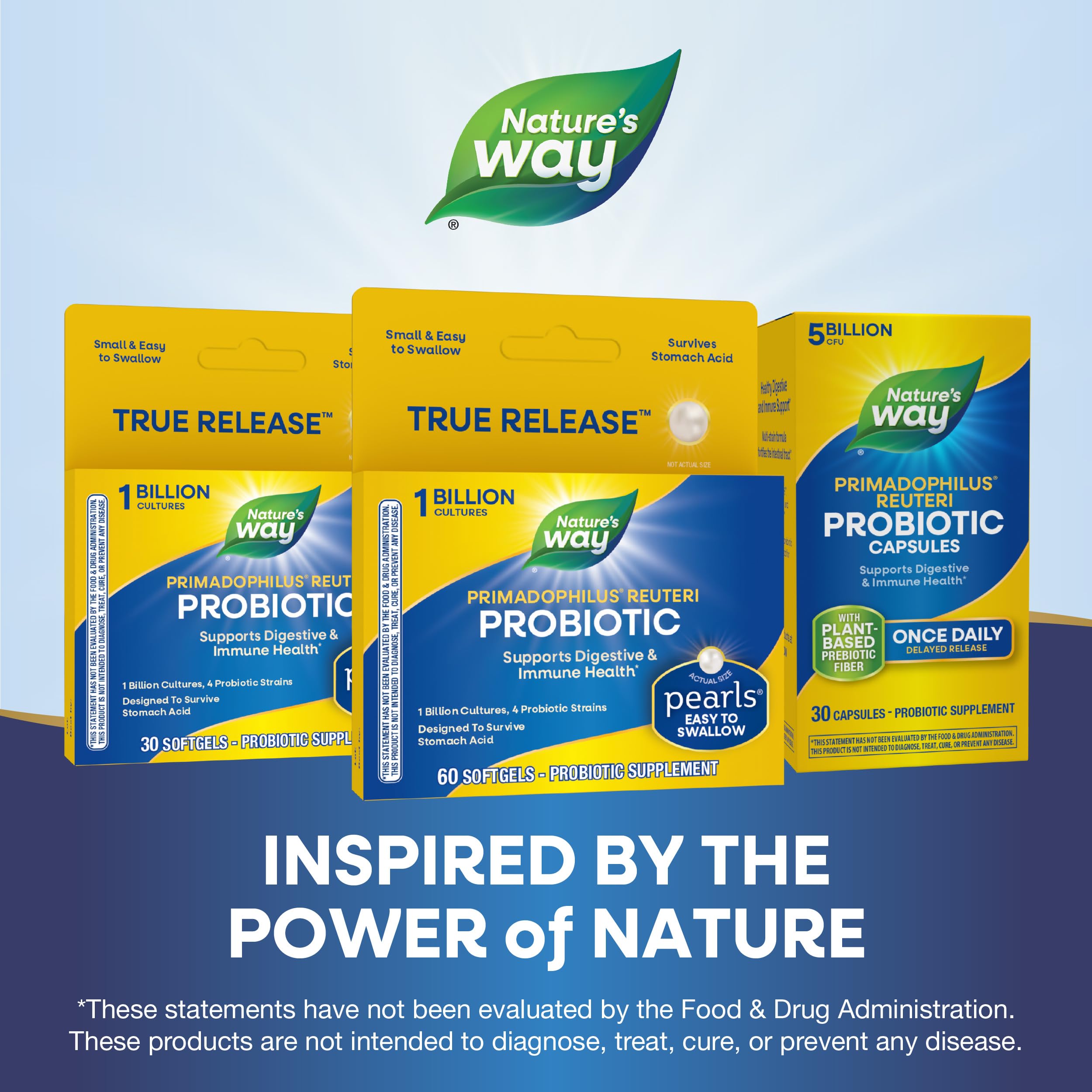 Nature's Way Primadolphilus Reuteri Probiotic Softgels opened bottle