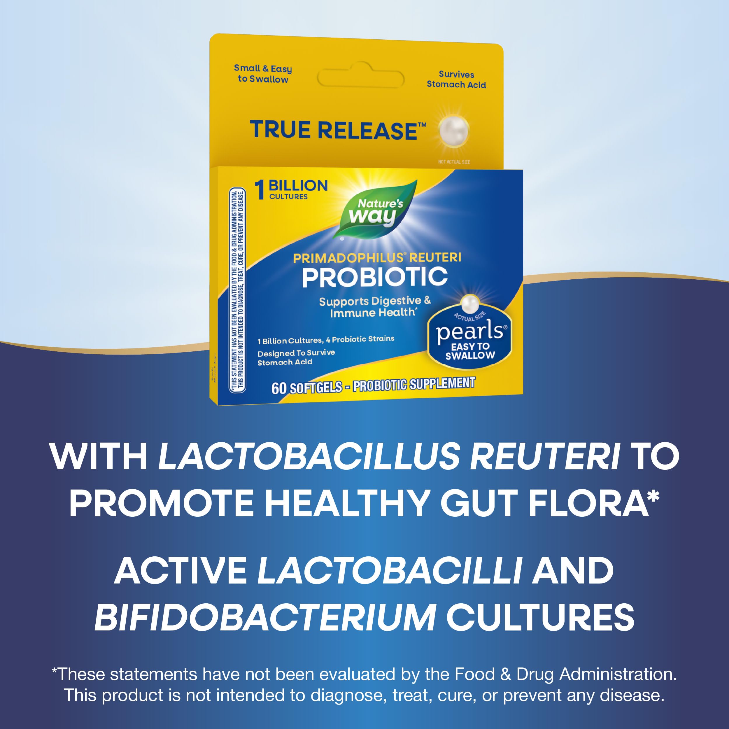 Nature's Way Primadolphilus Reuteri Probiotic Softgels packaging