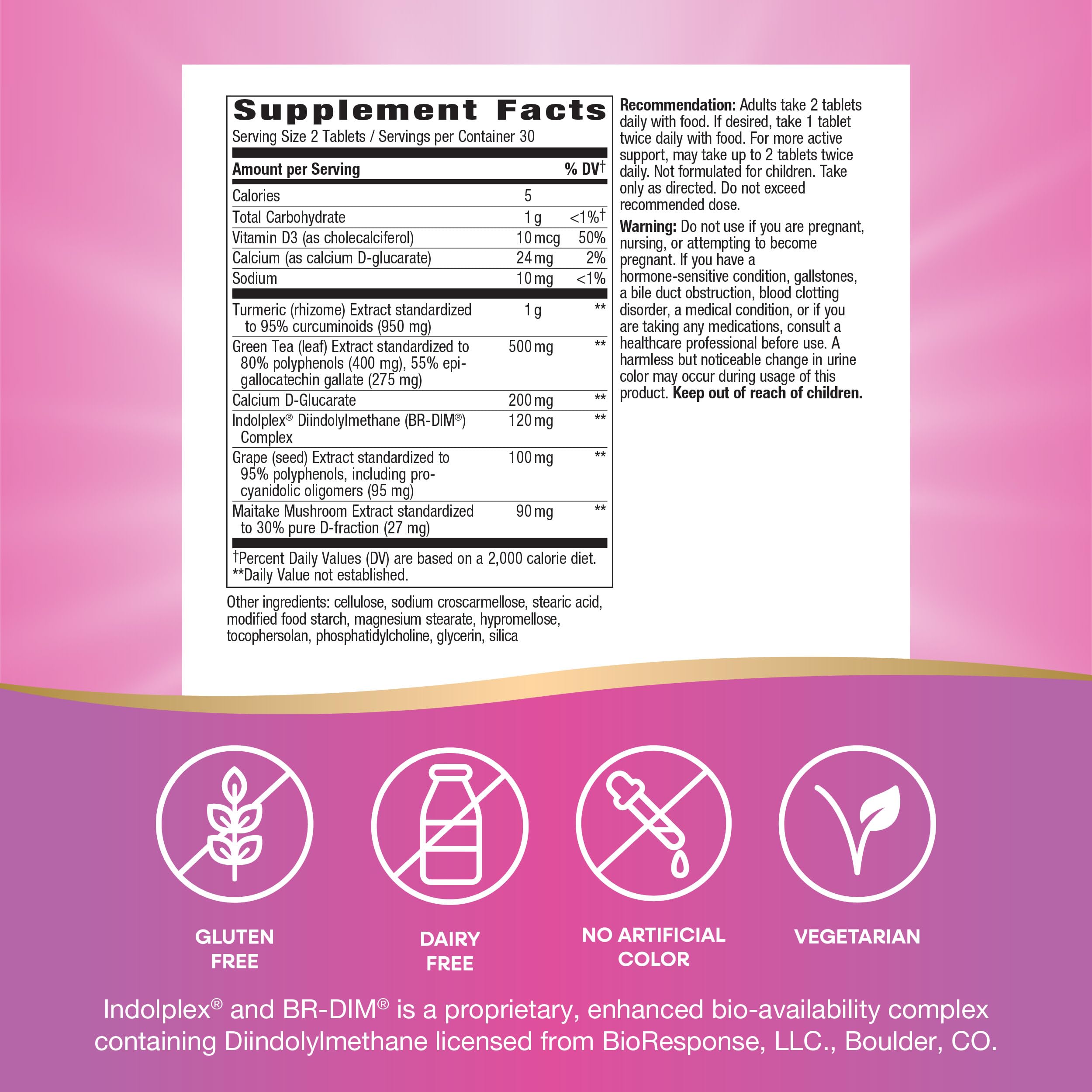 Nature's Way Protective Breast Formula close-up of tablets