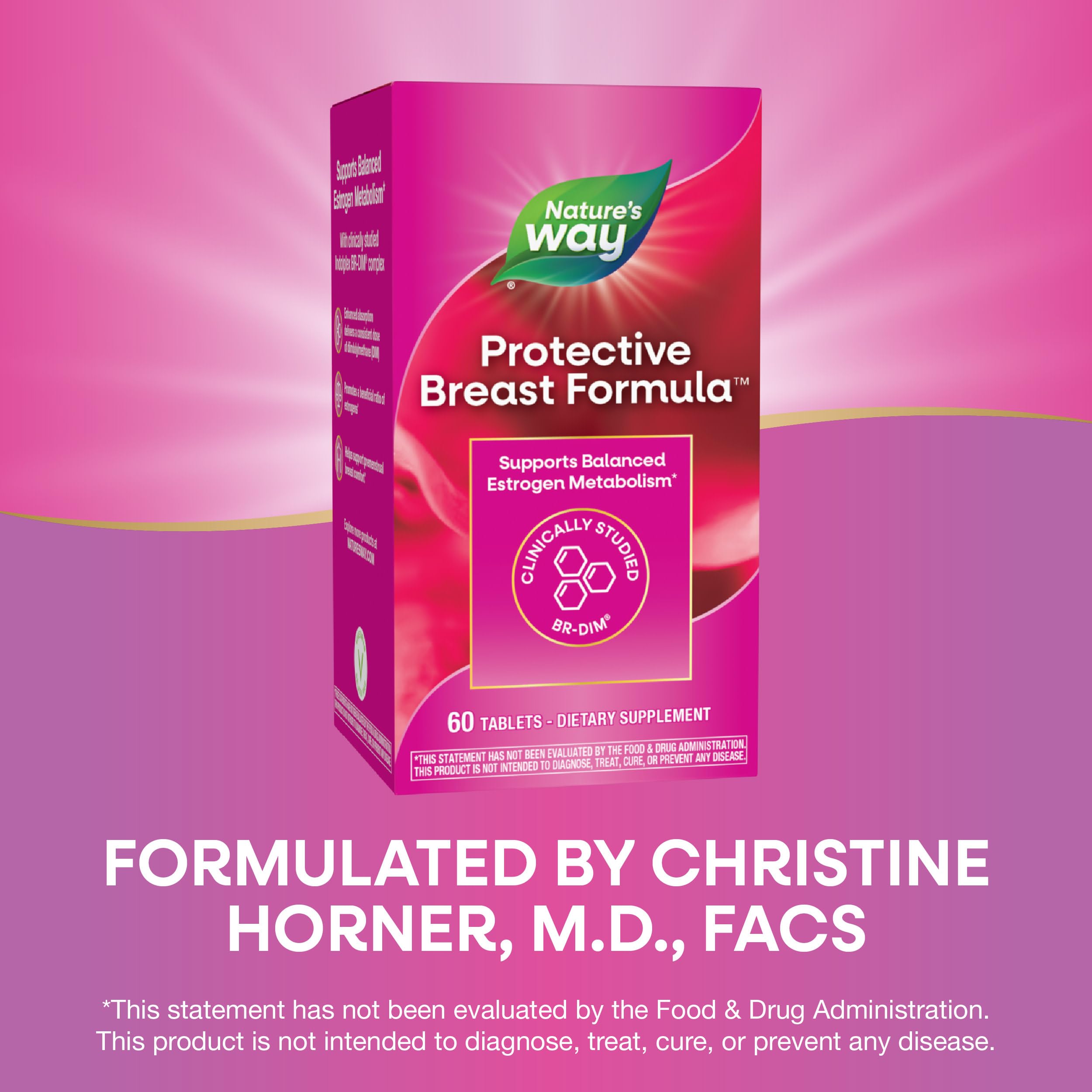 Nature's Way Protective Breast Formula top view of bottle