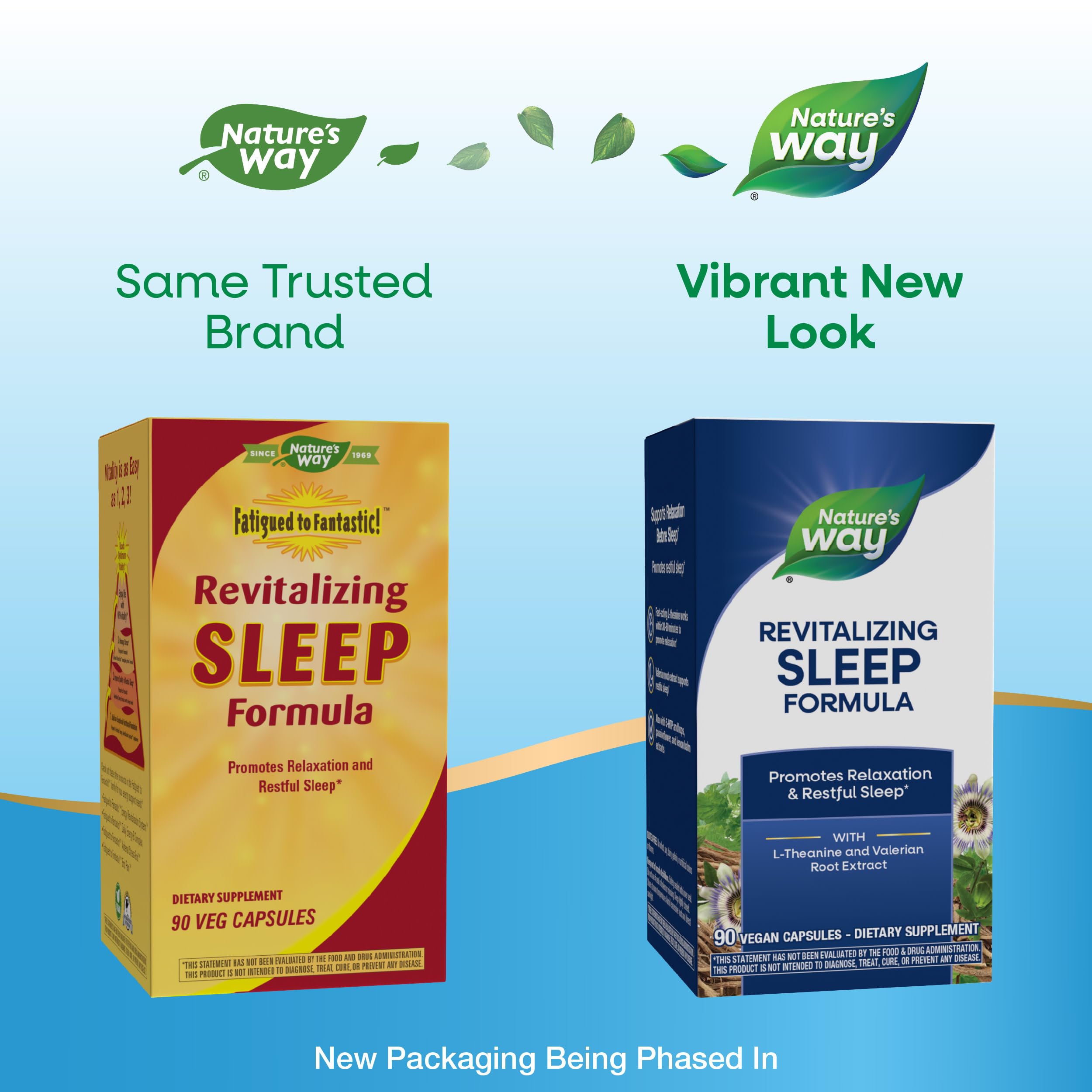 Nature's Way Revitalizing Sleep Formula side view showing capsule details