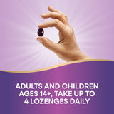 Nature's Way Sambucus daily wellness Lozenges on a wooden table